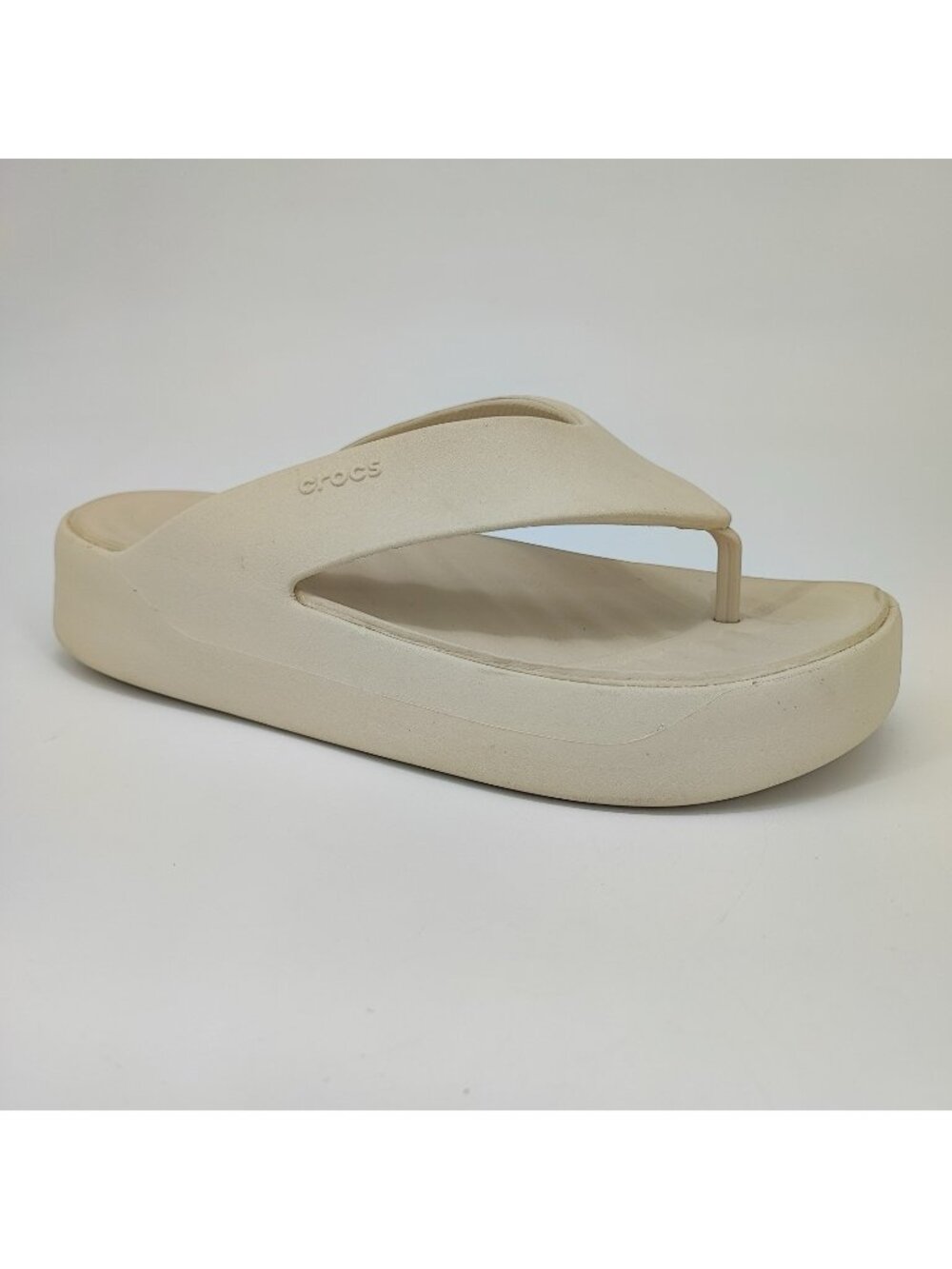 Crocs Brooklyn Women's Size 9 US Sandals Croslite Beige Wedge Slip On 209410